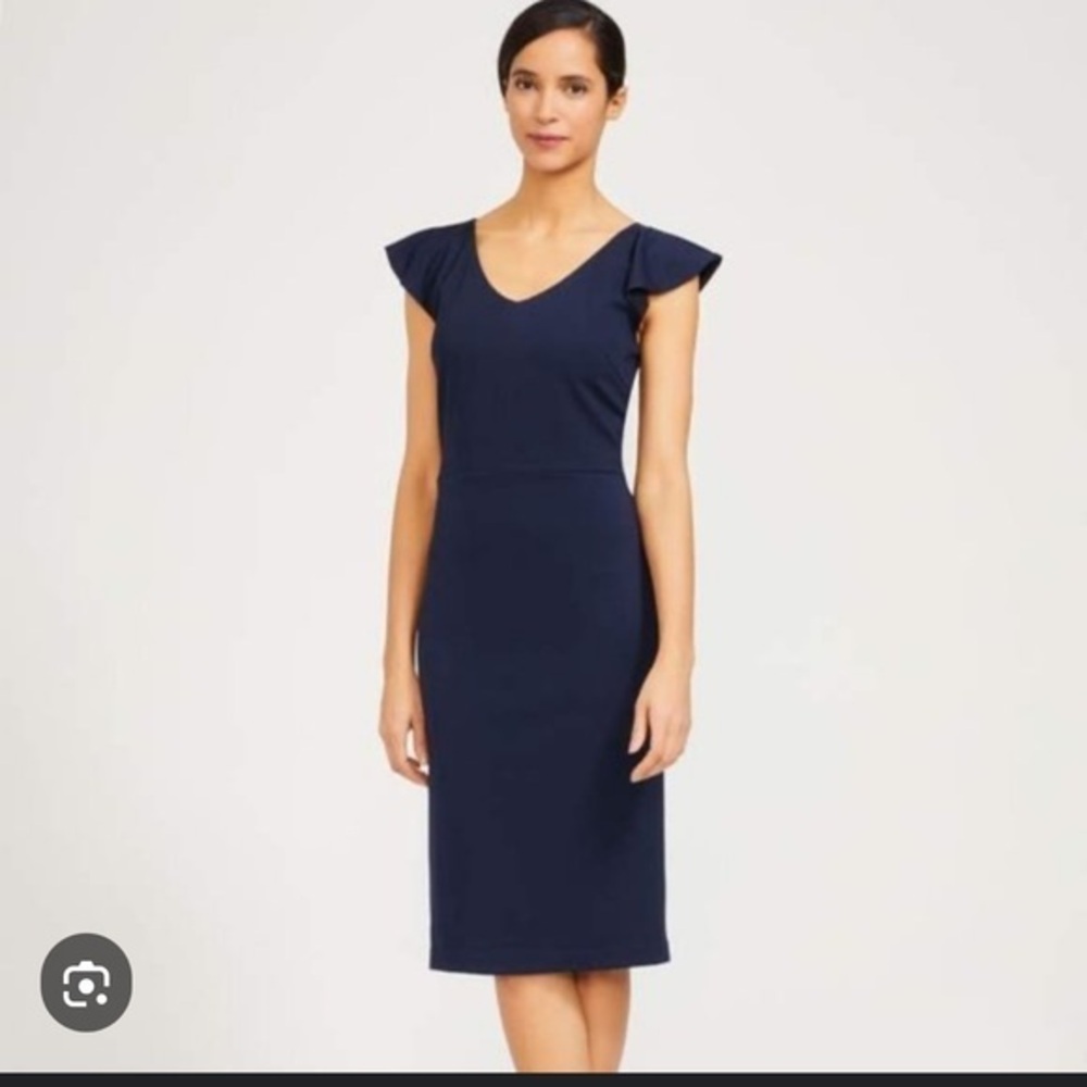 NWT J.McLaughlin Treecia Winter Navy Dress Size Small
